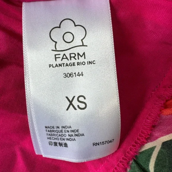 Farm Rio Pink Flowers Tapestry Mini Dress Size XS - Picture 12 of 15